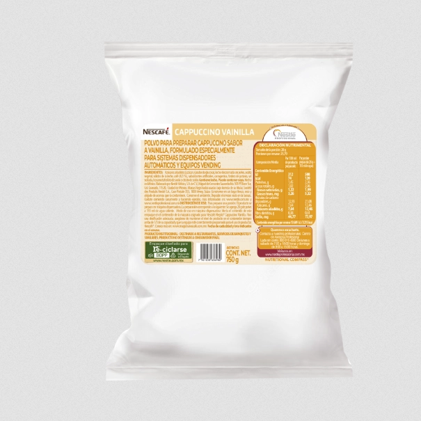 Bolsa de Nescafé Cappuccino Vainilla de 750 g